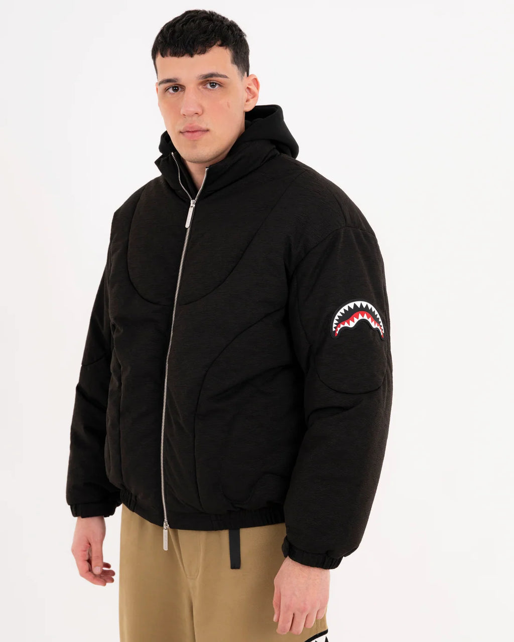 Sprayground uomo giubbino PLEATED PADDED SP975BLK