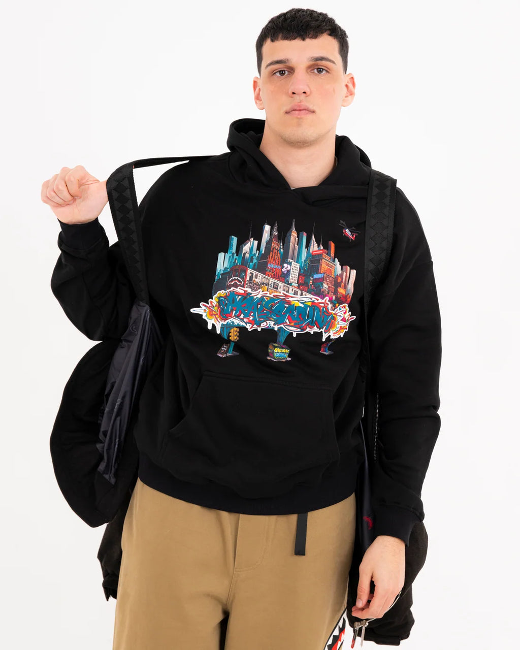 Sprayground uomo giubbino PLEATED PADDED SP975BLK