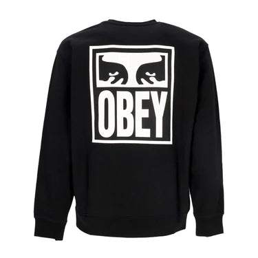 Obey uomo felpa eyes icon 2 box fit 22UC0000155 Nero