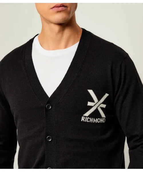 Richmond uomo cardigan Bejena UMA25141CDRI Black
