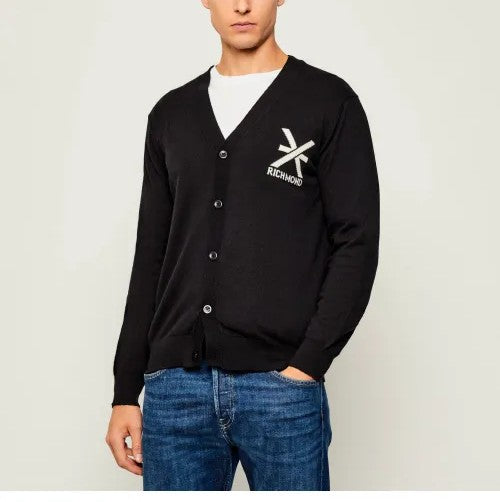 Richmond uomo cardigan Bejena UMA25141CDRI Black