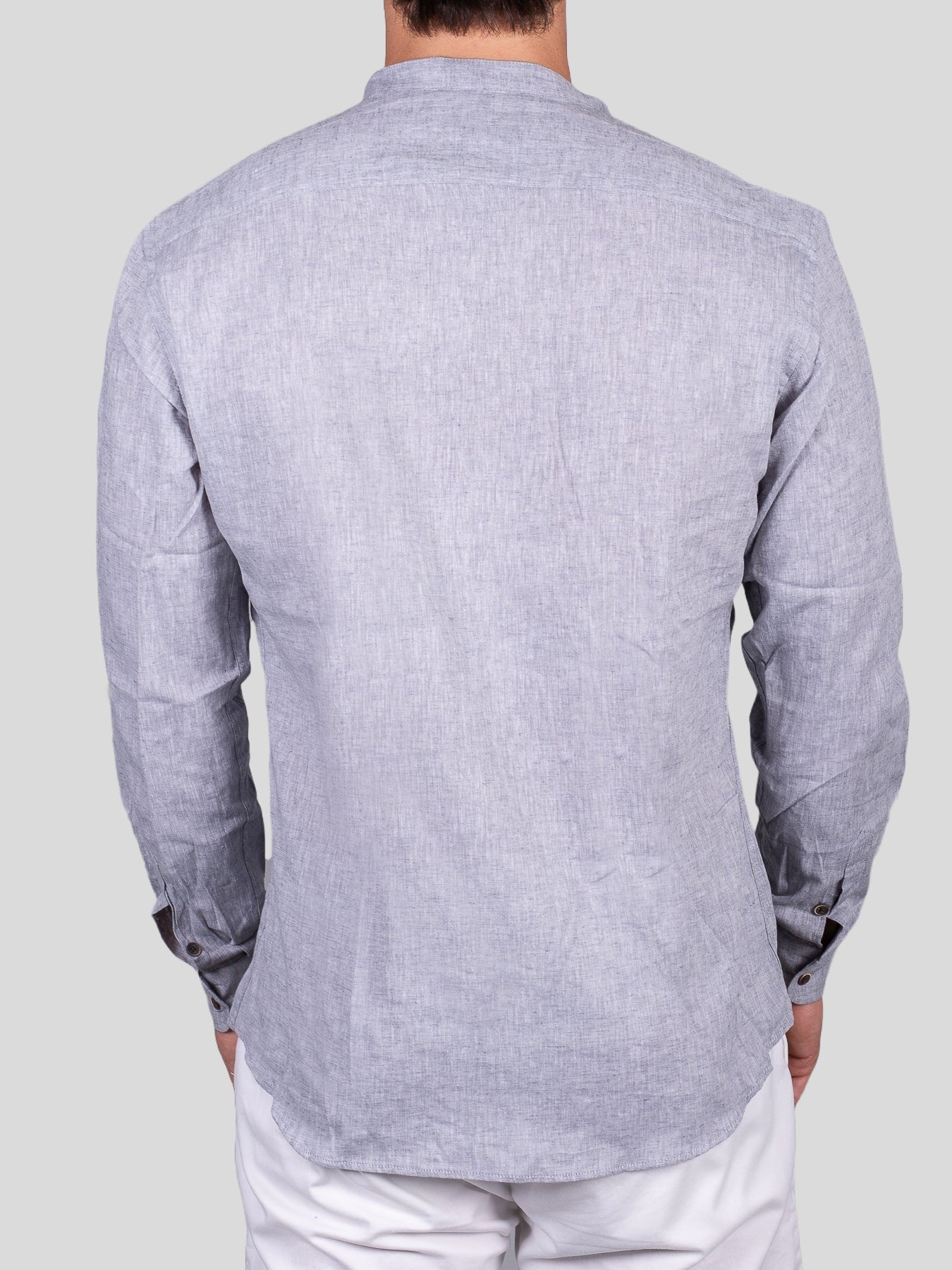 gold rush uomo camicia LINOCOREASC/43 perla