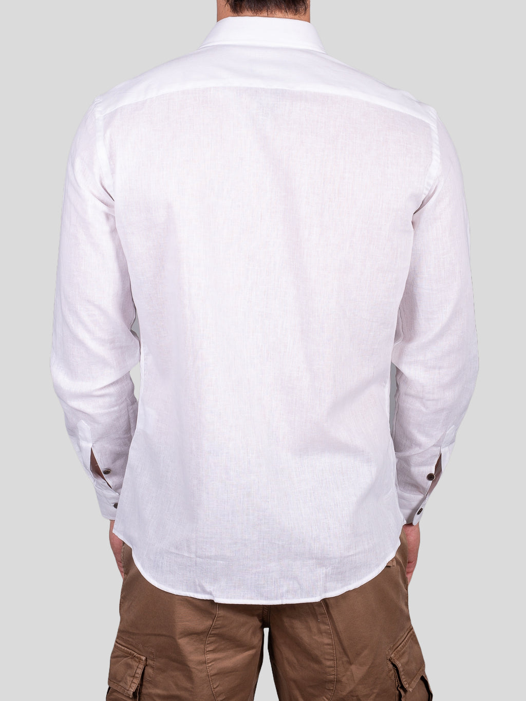 Gold Rush uomo camicia lino francia Parigi Bianco