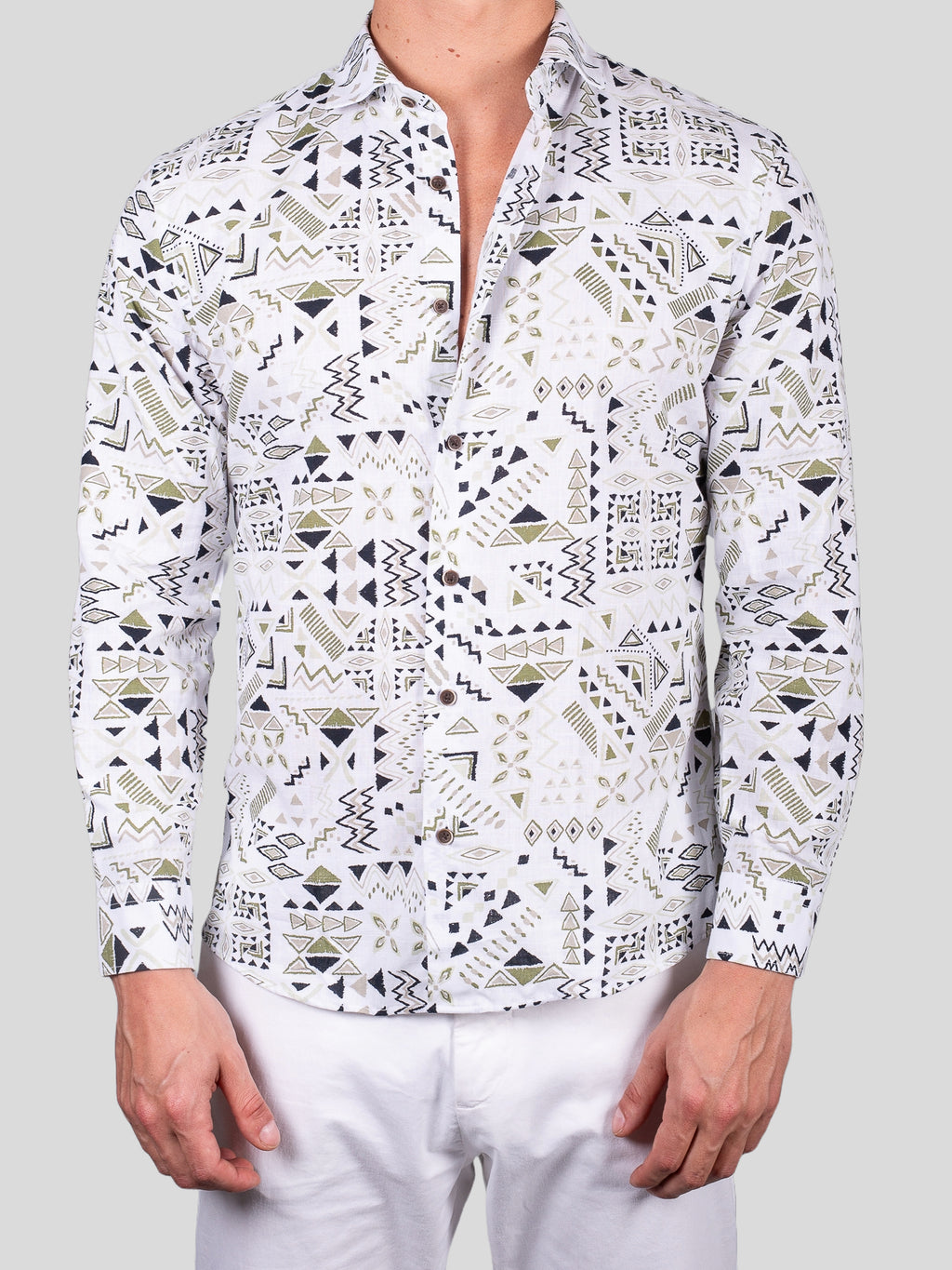 Gold Rush uomo camicia Collo Francese 65078