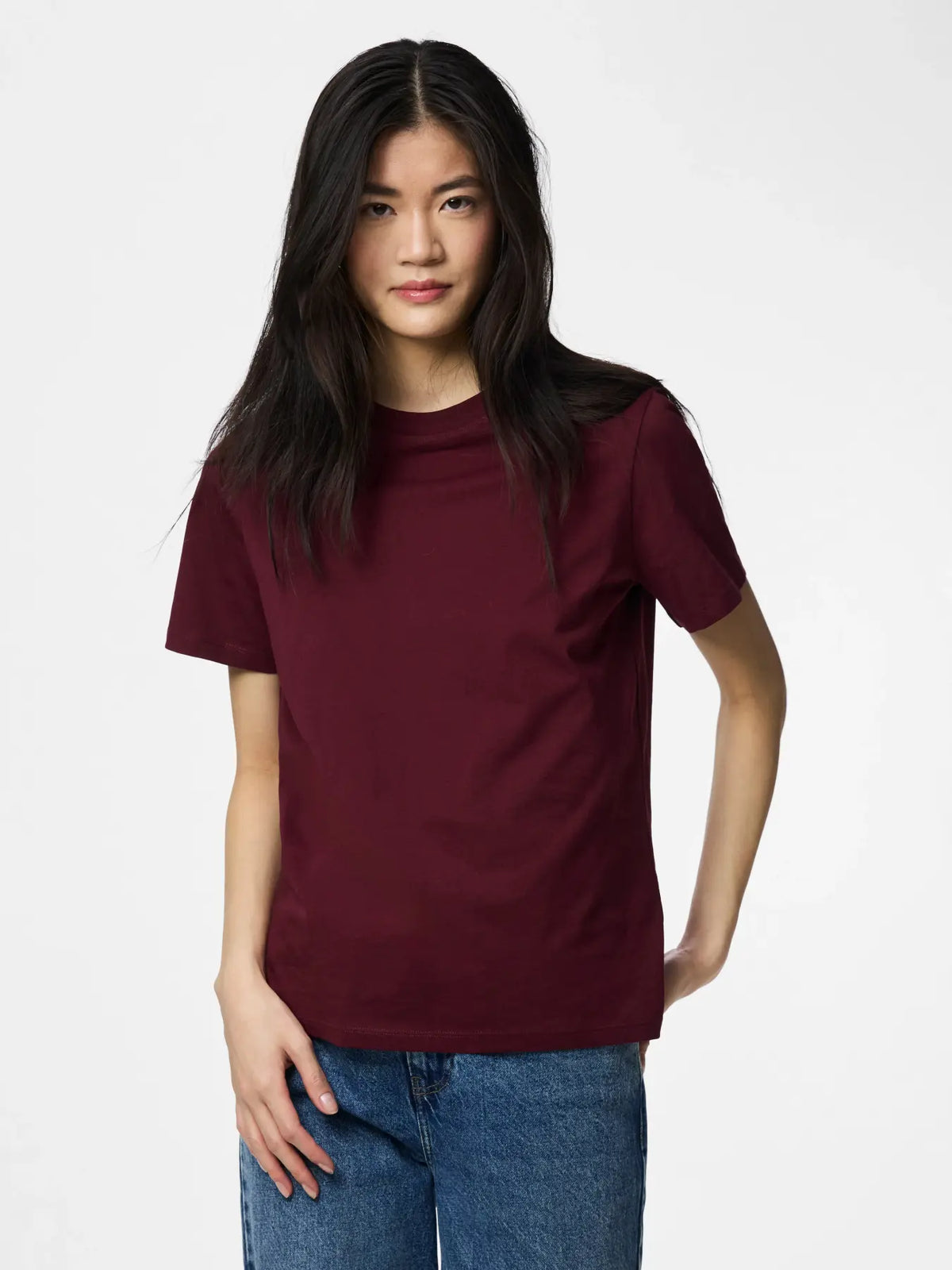 PIECES T-SHIRT RIA 17140802 NOOS Tawny Port