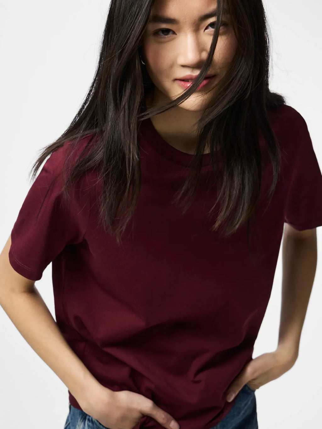 PIECES T-SHIRT RIA 17140802 NOOS Tawny Port