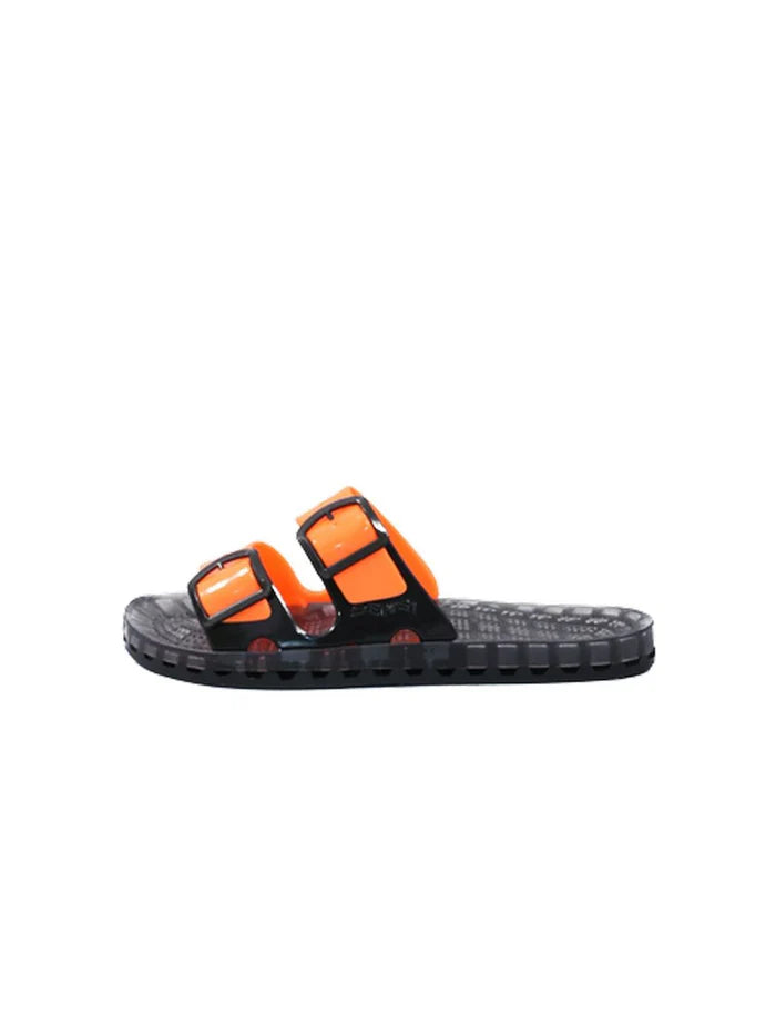 Sensi uomo sandalo La Jolla Black Fluo 4151/BF Arancio