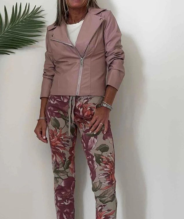 Susy mix donna giubbino chiodo 2923 Rosa