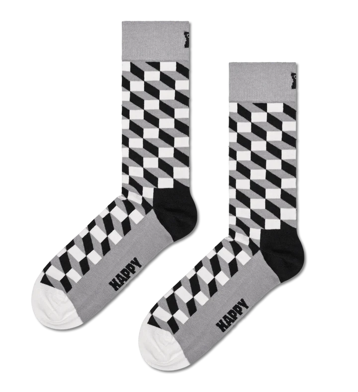 Happy Socks calzini 4-pack Classic Black & White gif