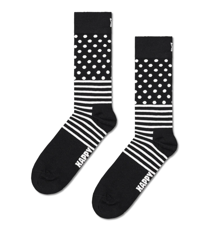 Happy Socks calzini 4-pack Classic Black & White gif