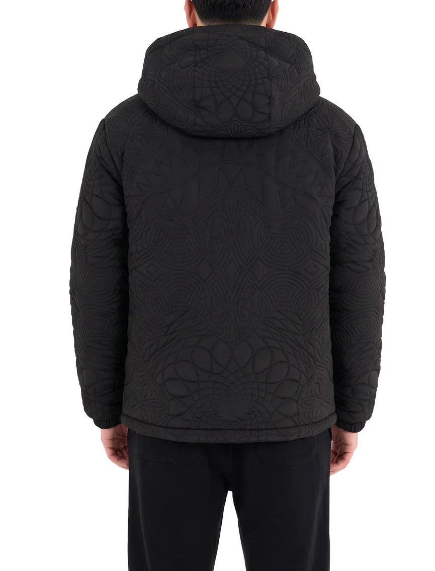 Sprayground uomo giubbino BLAC PUFFER MONOGRAM SP983