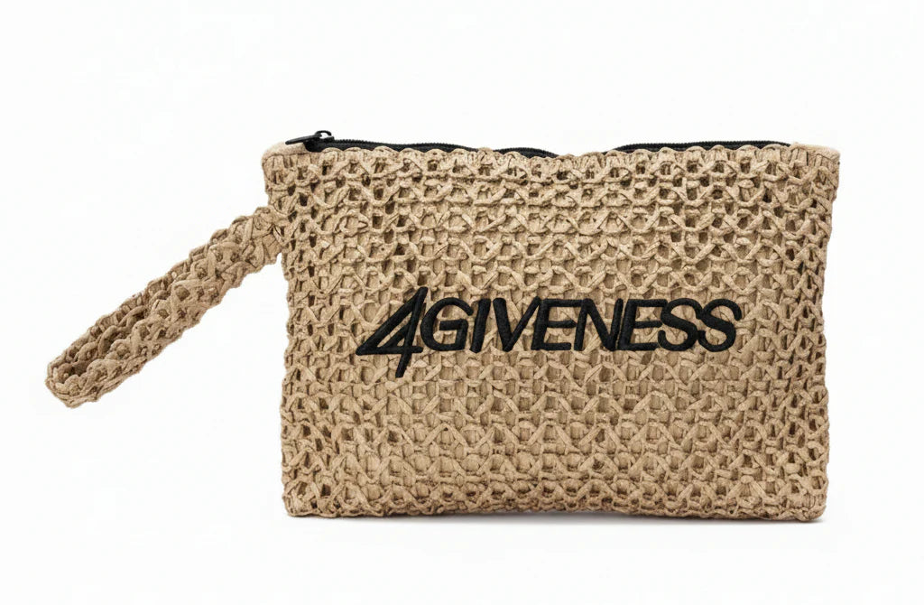 4giveness pochette Cartapaglia Ricamo 6173 Sand\Nero
