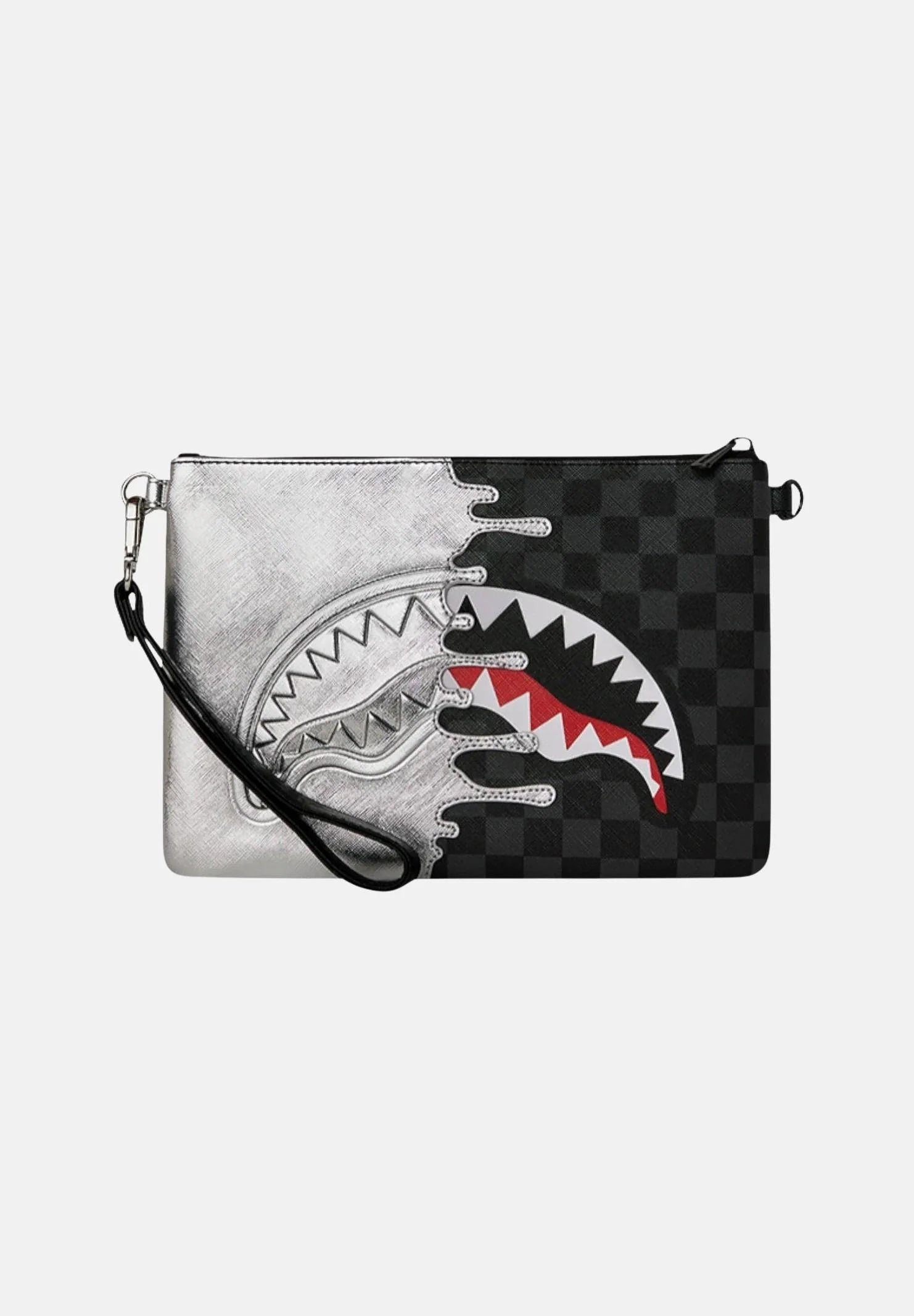 Sprayground pochette SILVER SIDE DRIP CLUTCH 8929