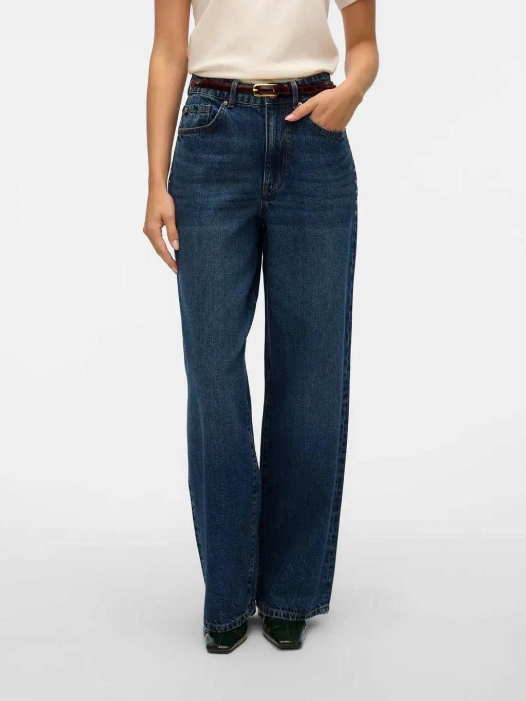 Vero Moda donna jeans Rae HR Wide 10336550 Dark Blue