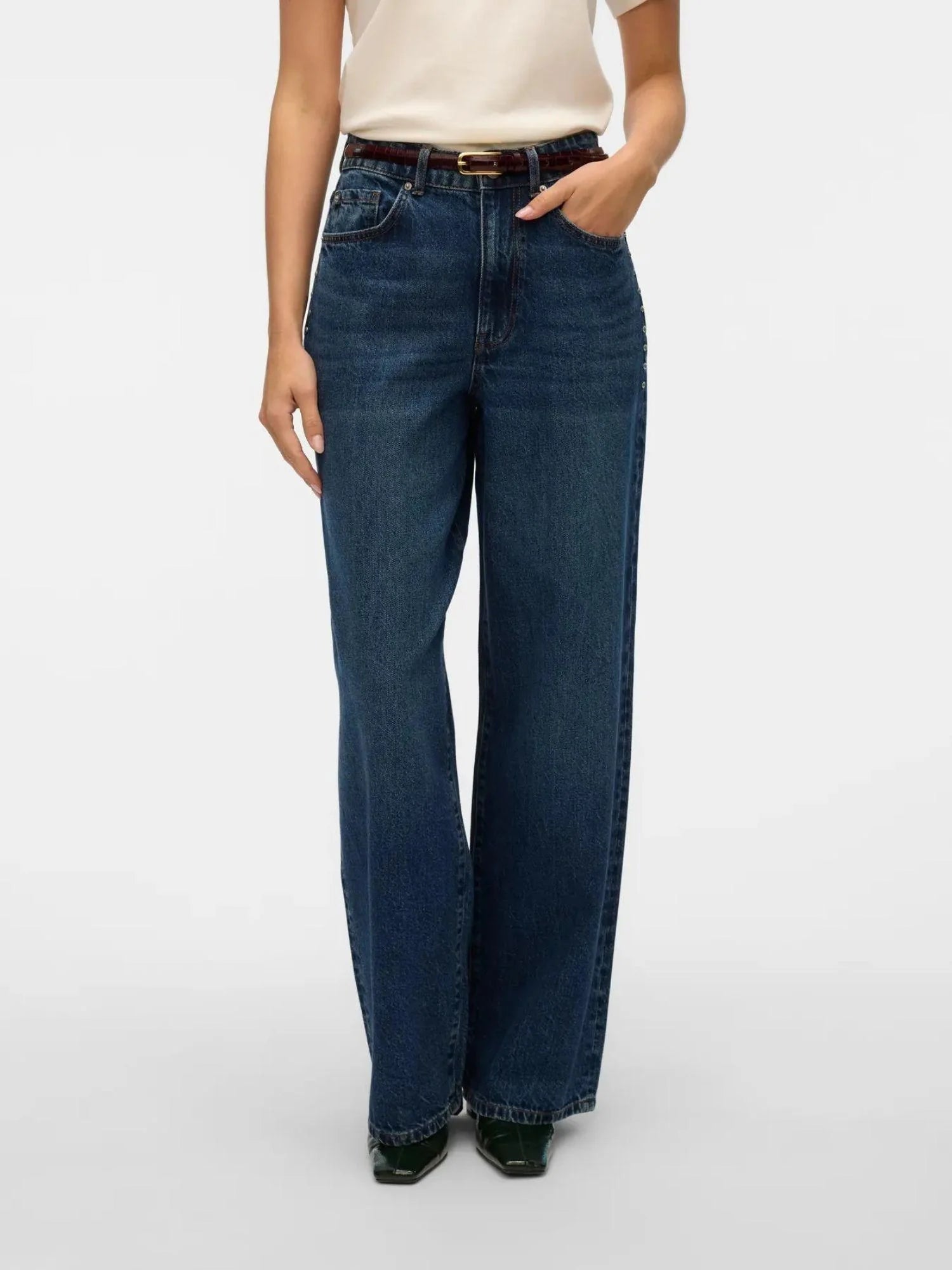Vero Moda donna jeans Rae HR Wide 10336550 Dark Blue