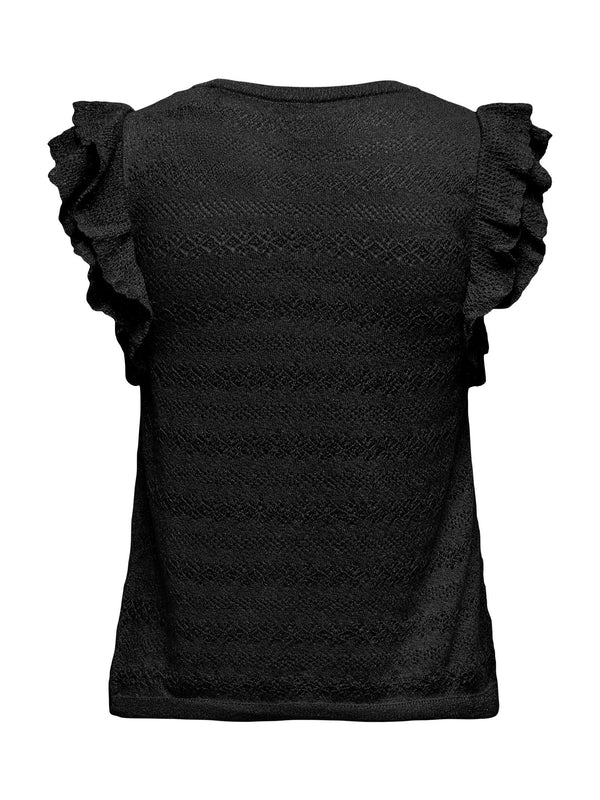 Only donna t-shirt Aga Glitter 15344402 Black
