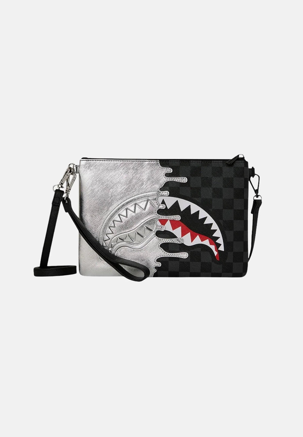 Sprayground pochette SILVER SIDE DRIP CLUTCH 8929