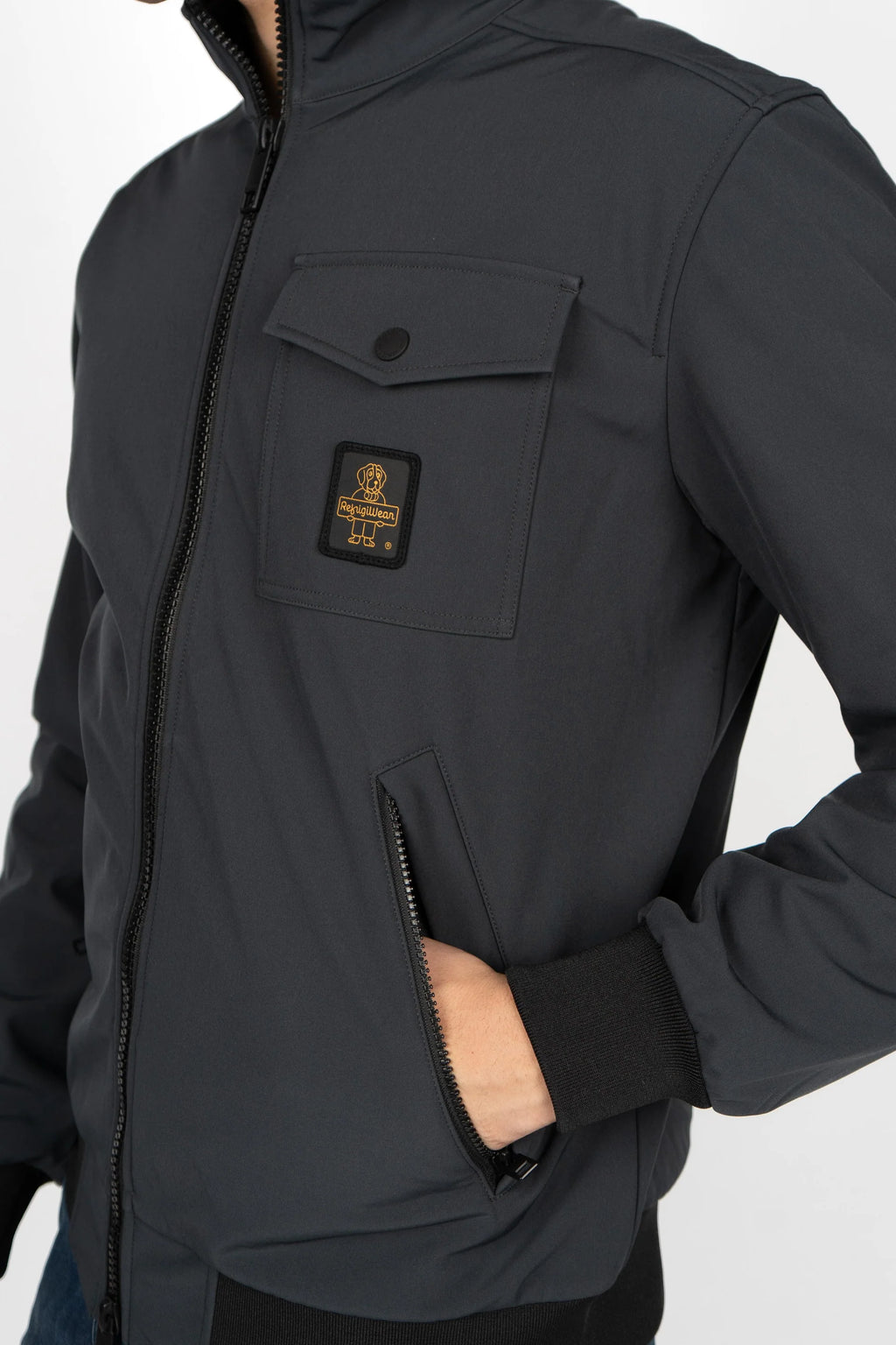 Refrigiwear uomo giubbino CREEK RM0G13008XT379 NERO