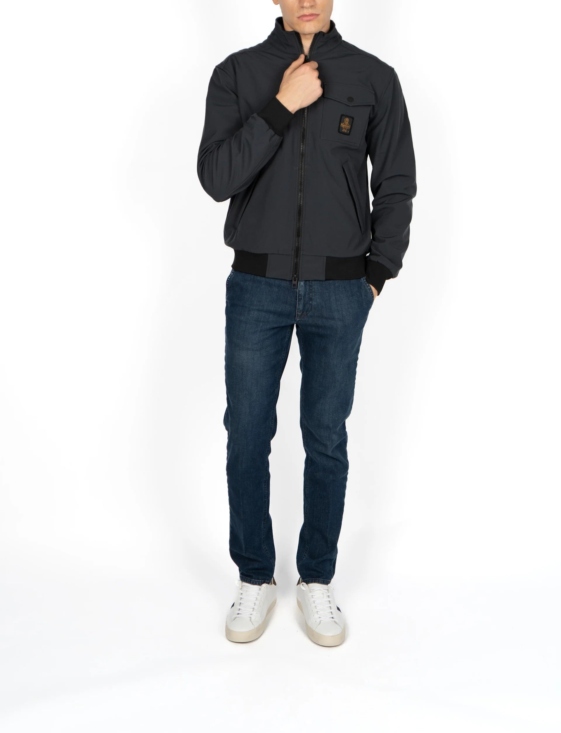 Refrigiwear uomo giubbino CREEK RM0G13008XT379 NERO