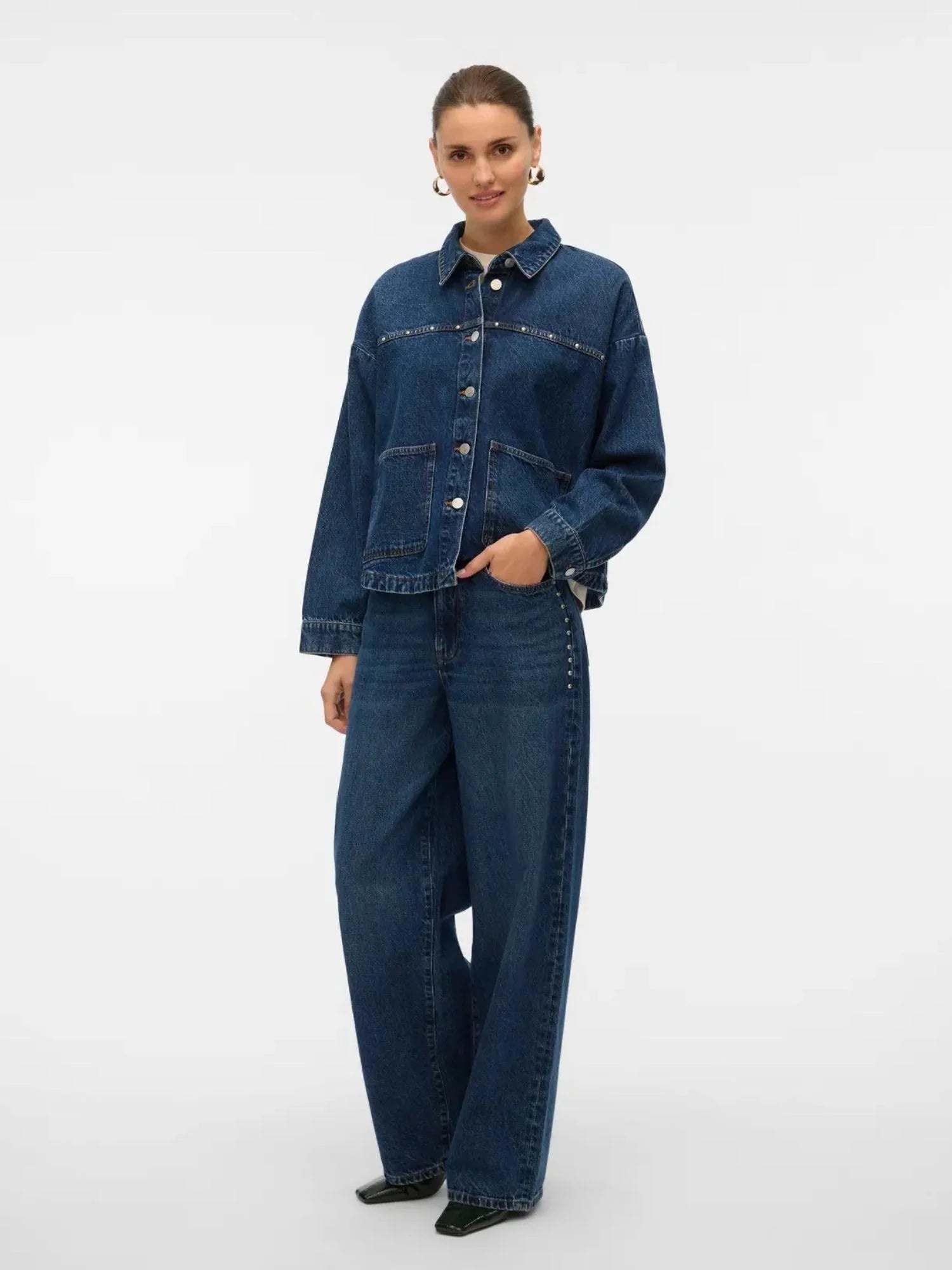 Vero Moda donna jeans Rae HR Wide 10336550 Dark Blue