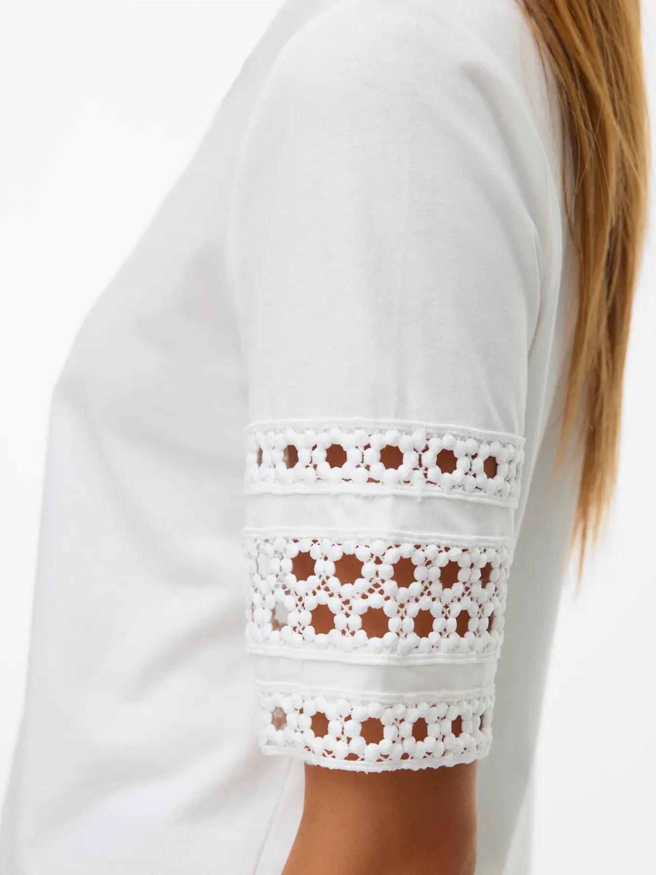Vero Moda donna t-shirt Ivacy Neck Top Snow White
