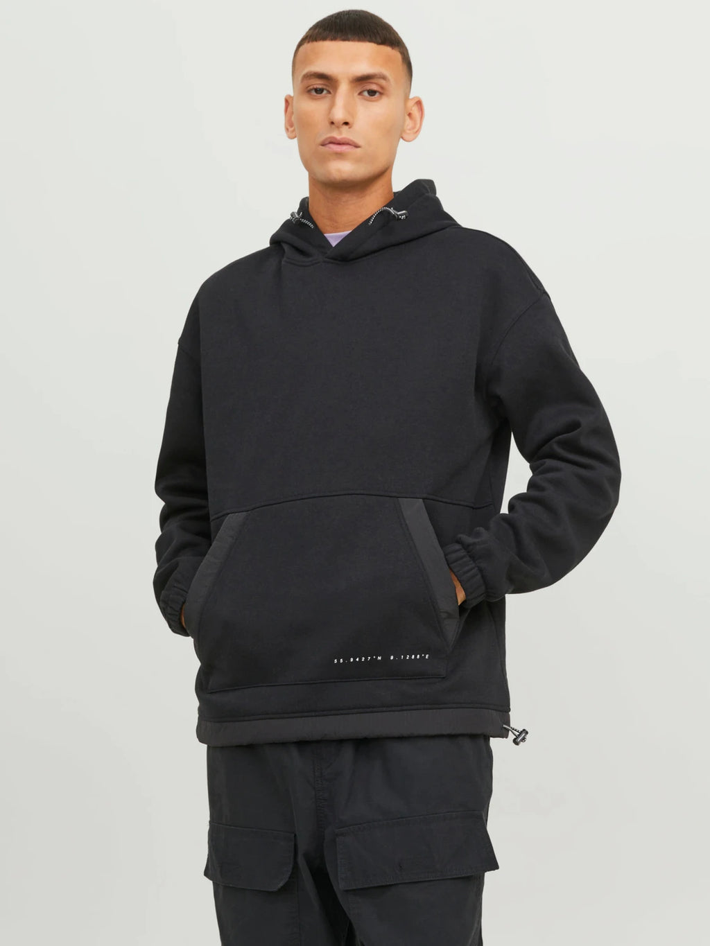 Jack & jones uomo felpa filo plain 12240228