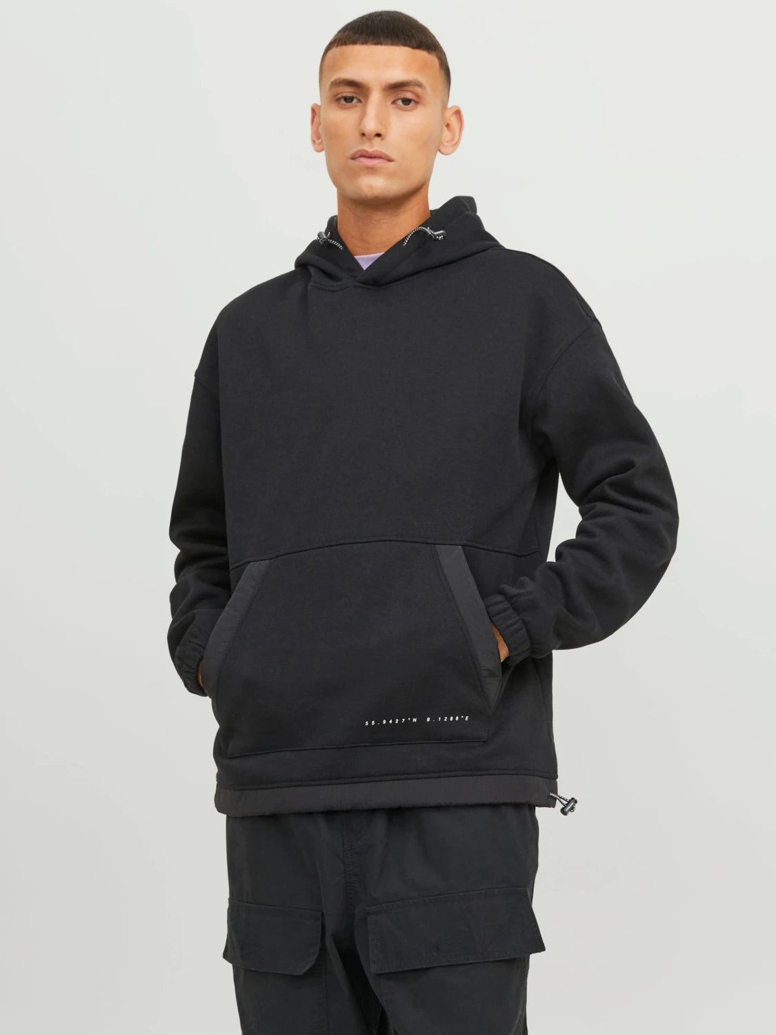 Jack & jones uomo felpa filo plain 12240228