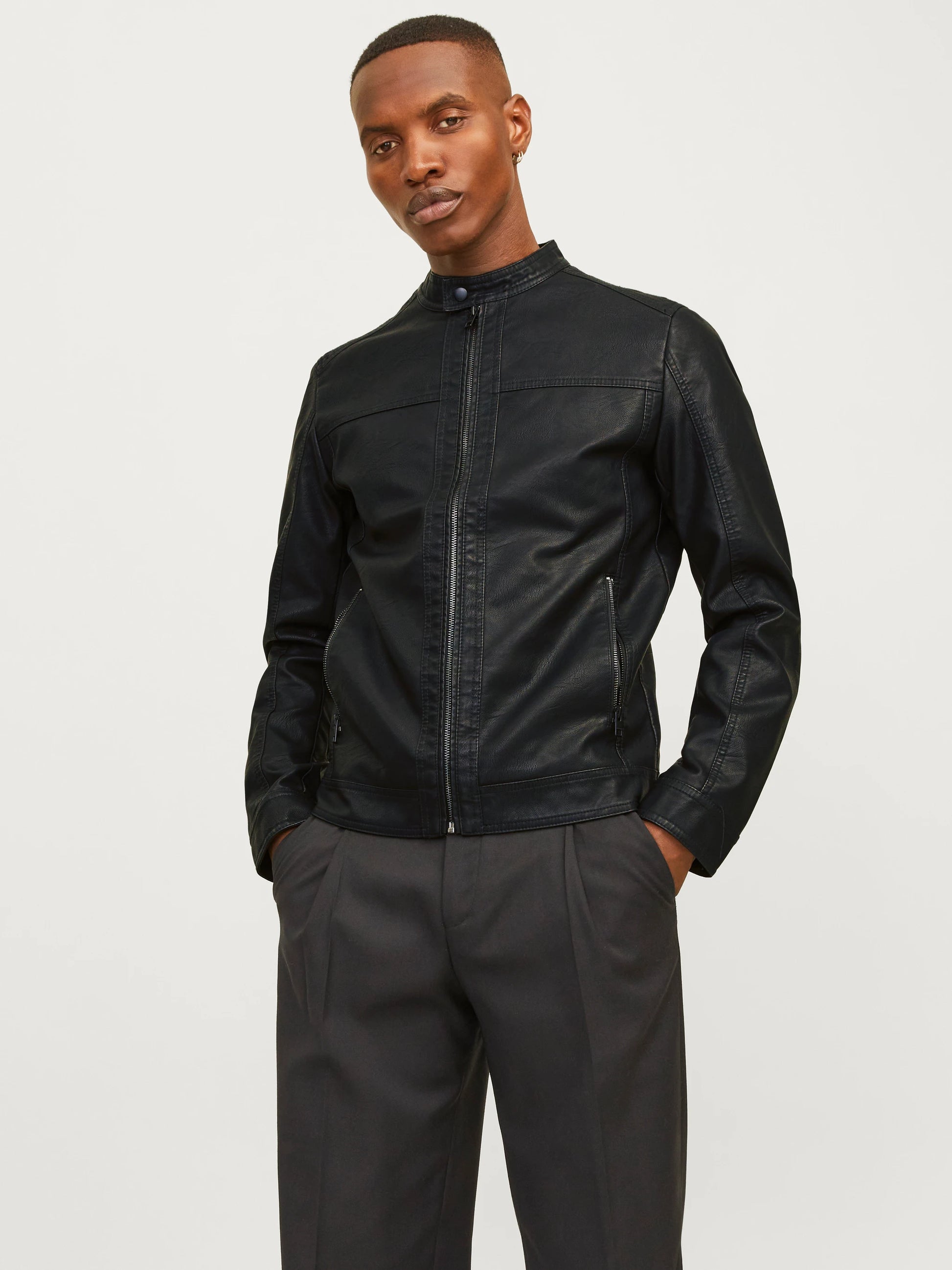 Jack & Jones uomo giubbino Warner Noos 12182461 Black