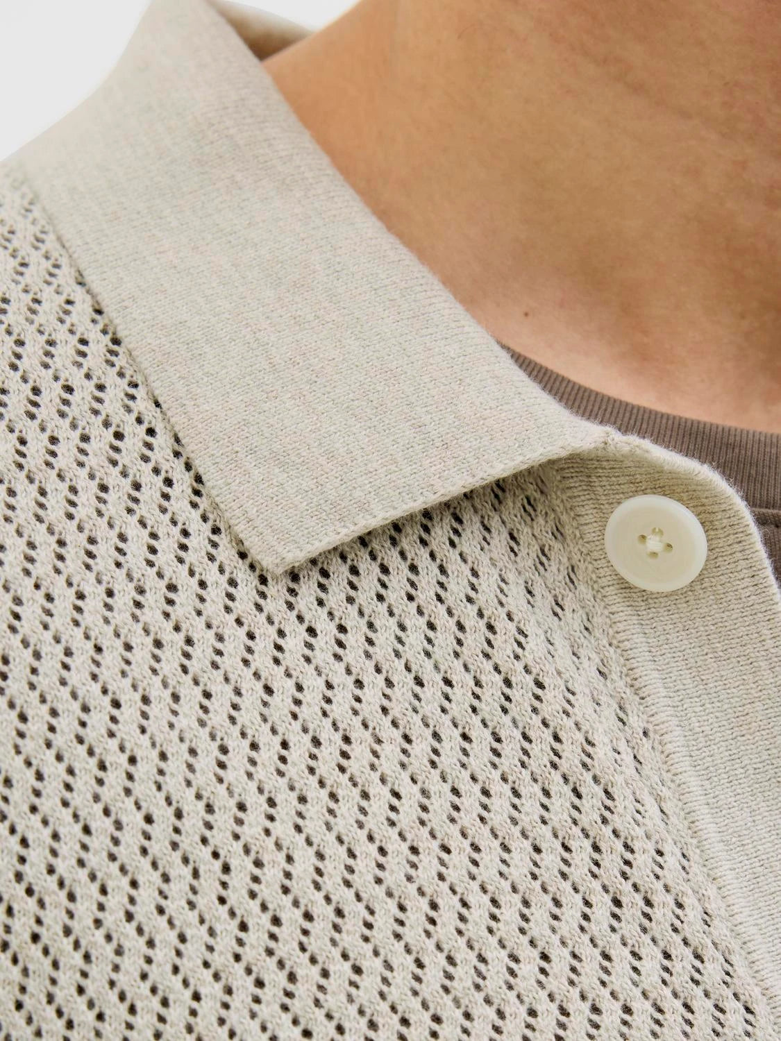 Jack & Jones uomo polo Arto 12273474 Whitecap Grey