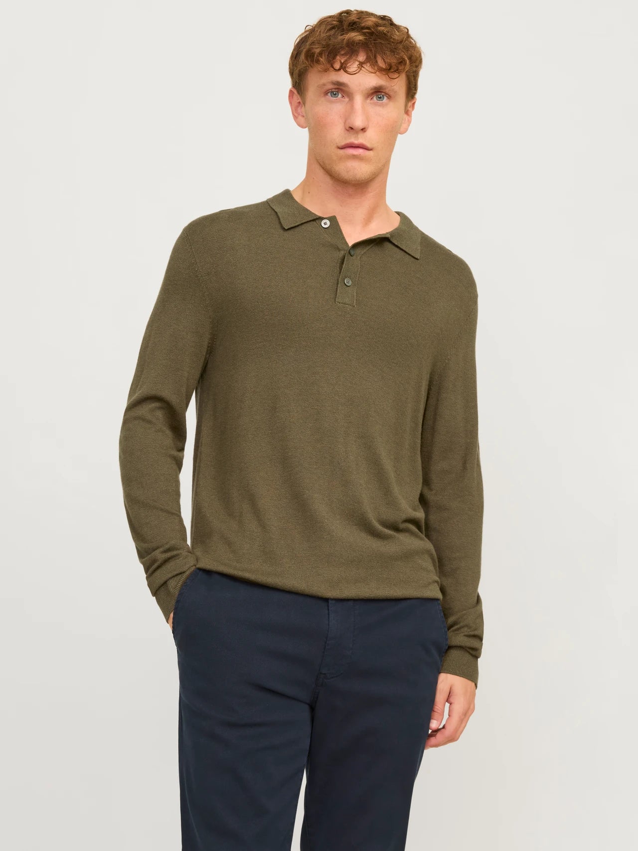 jack & jones uomo maglia William 12259650 Peat Verde