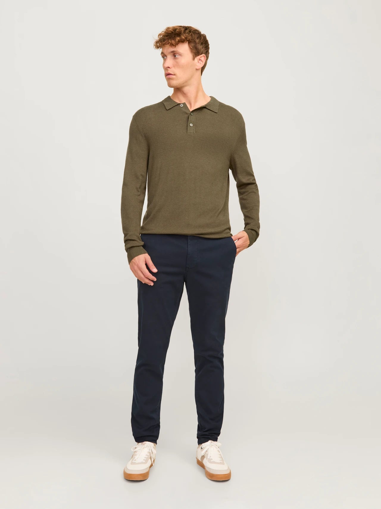 jack & jones uomo maglia William 12259650 Peat Verde