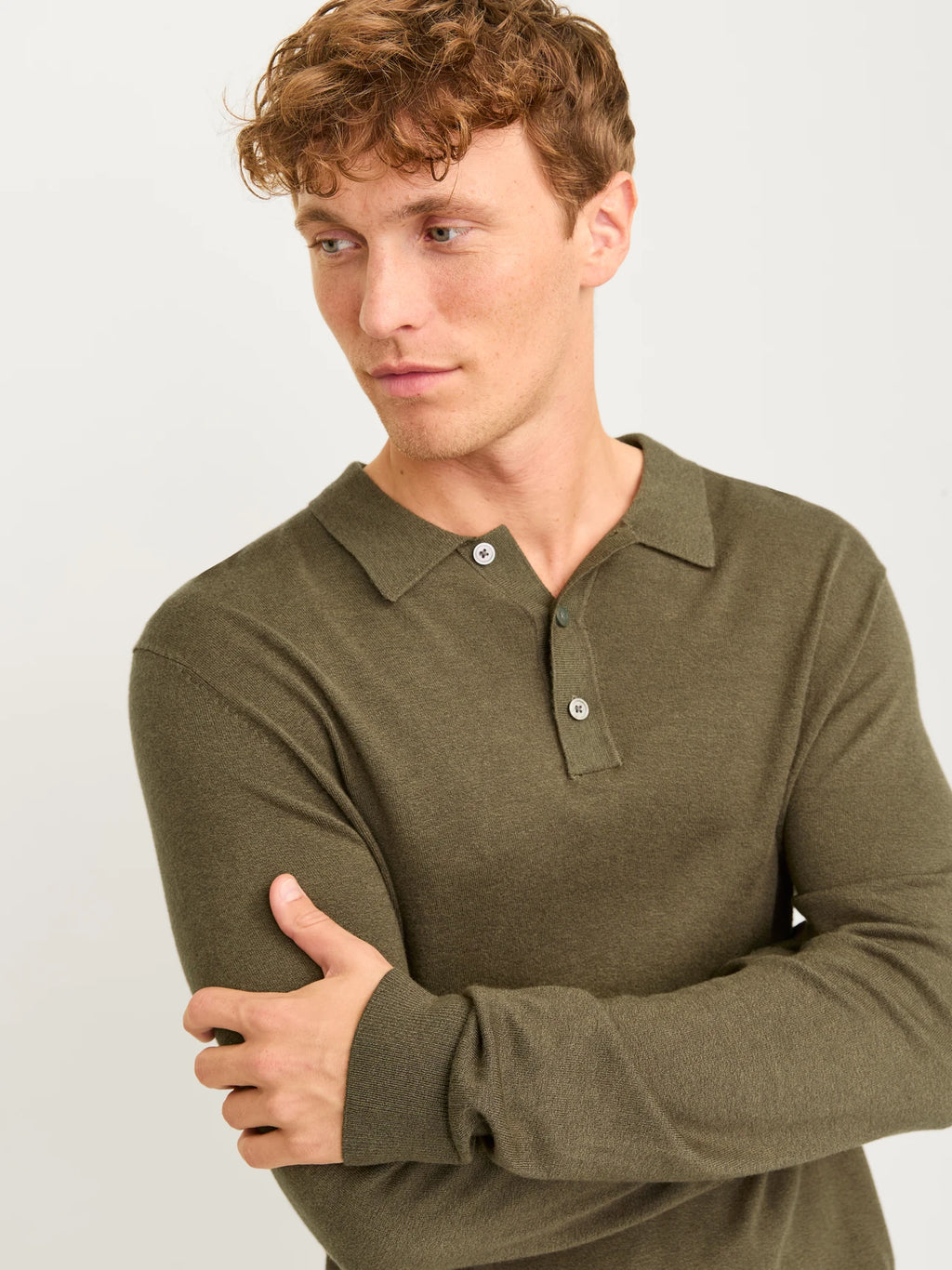 jack & jones uomo maglia William 12259650 Peat Verde