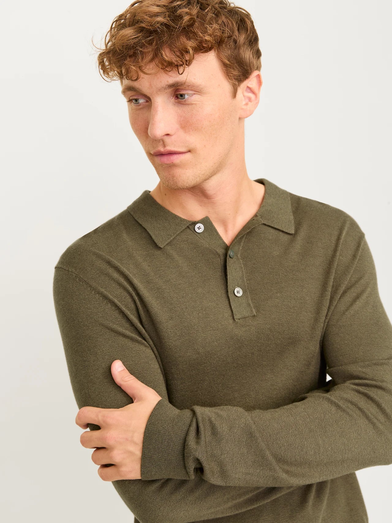 jack & jones uomo maglia William 12259650 Peat Verde