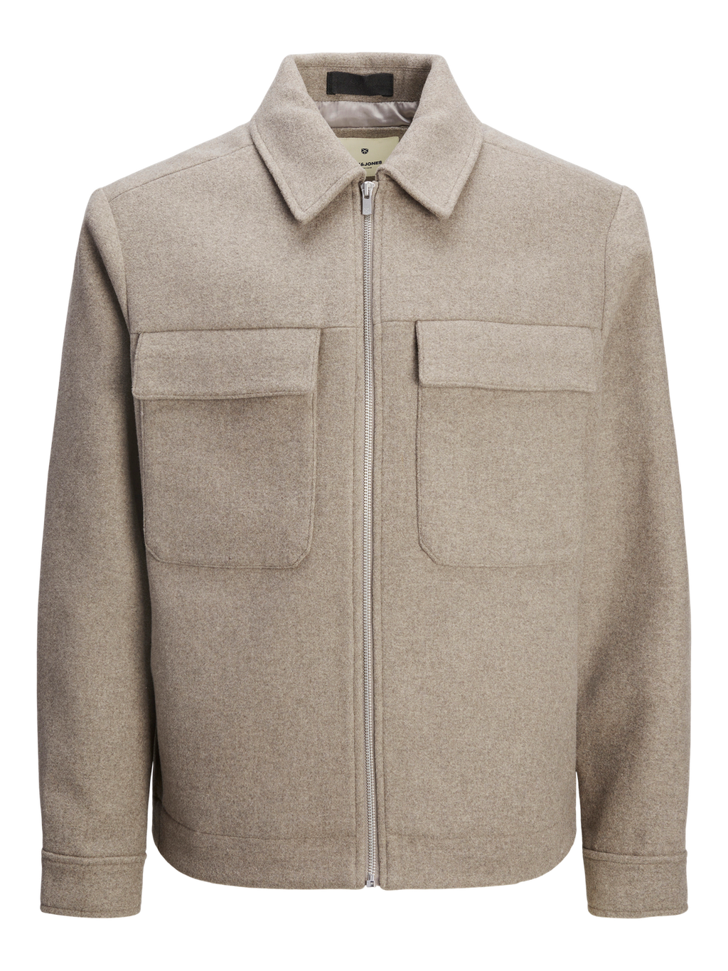 jack & jones uomo giubbino Russel Woll Blend  12259393 Oatmeal