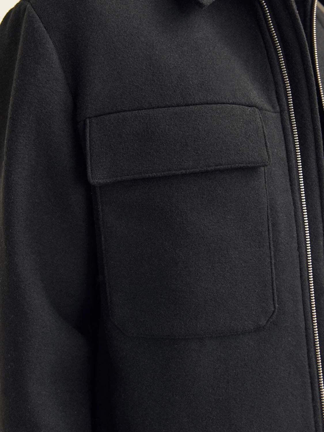 jack & jones uomo giubbino Russel Wool Blend 12259393 Black