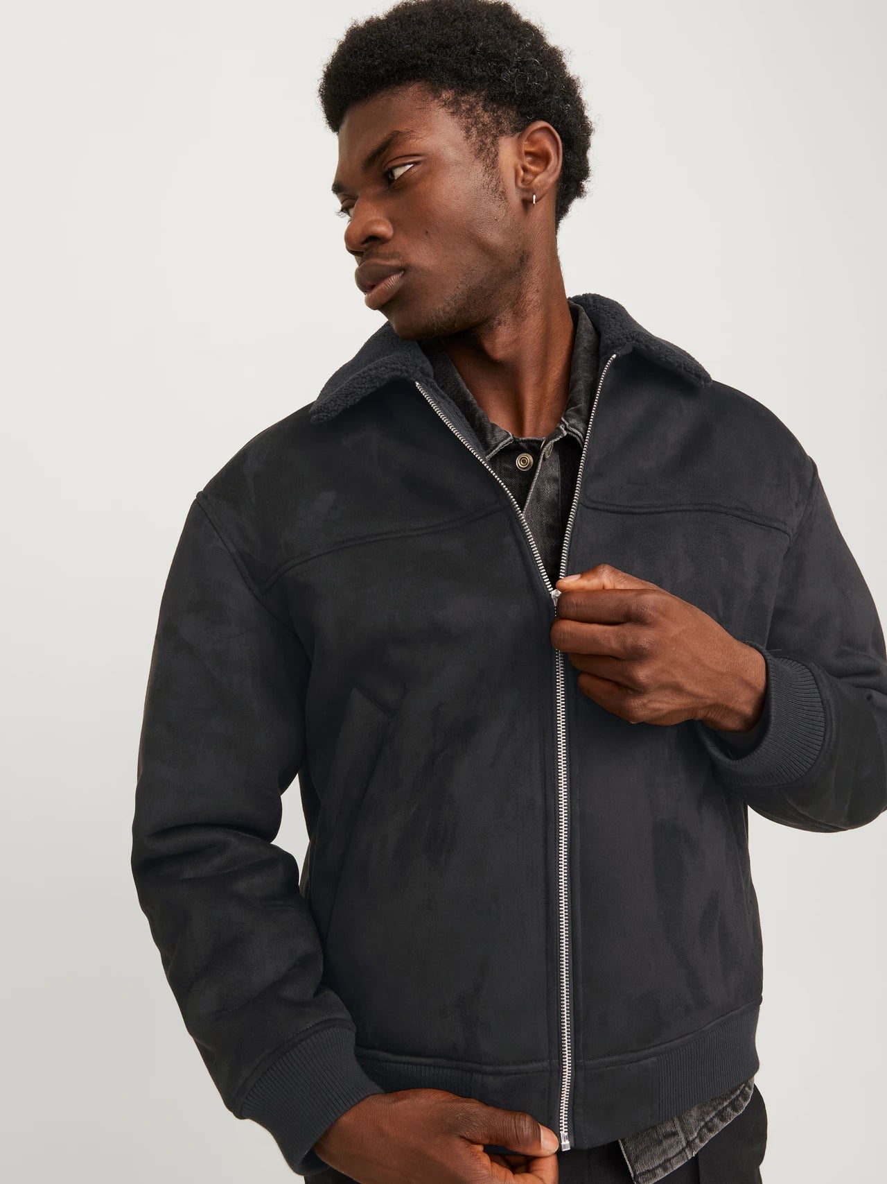 jack & jones uomo bomber ted 12266798 black