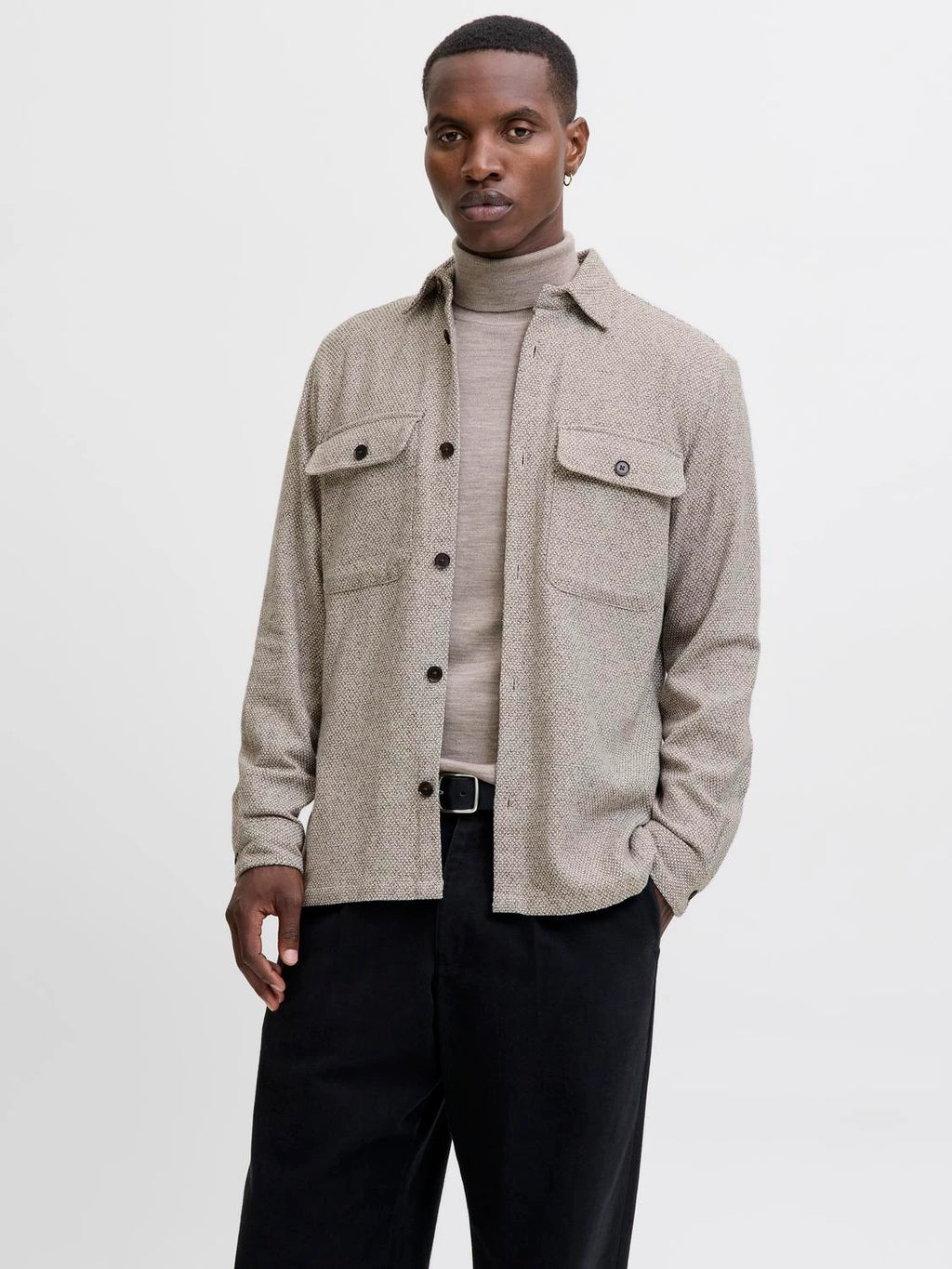 Jack & Jones uomo camicia RayleMelangeSolid 12286840