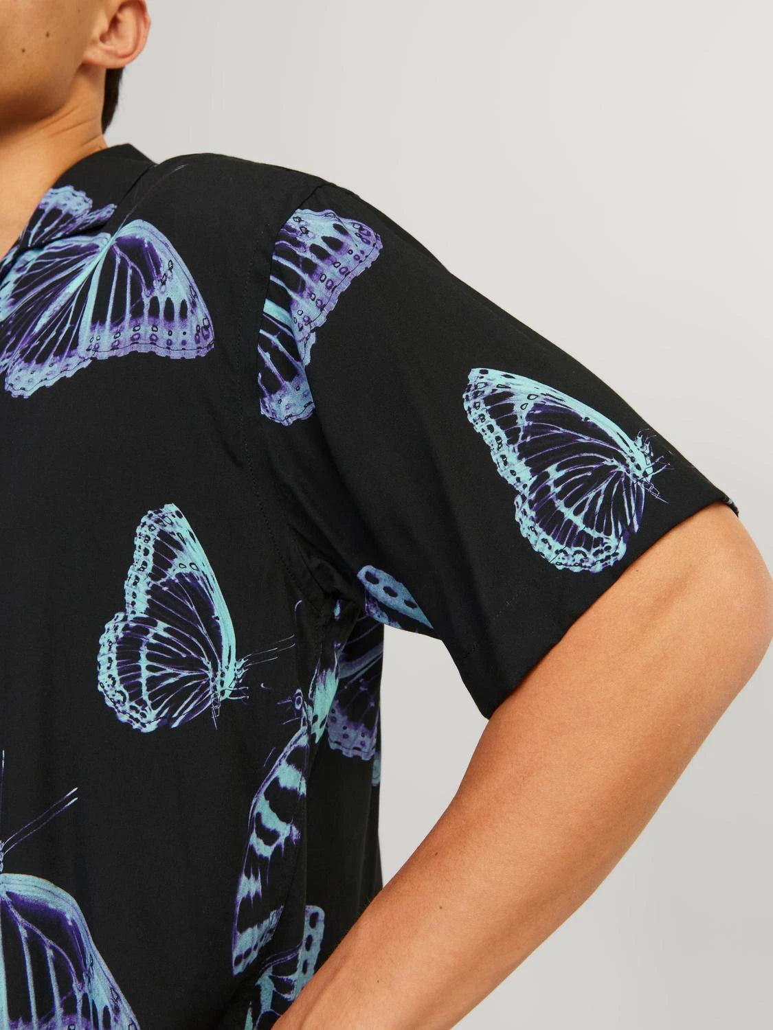 Jack & Jones uomo camicia Jeff Aop Resort Relax Butterfly 12252536