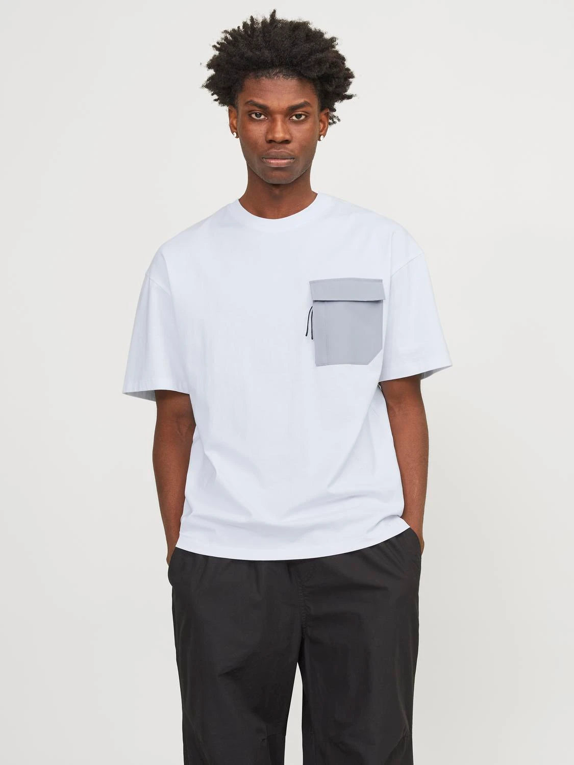 Jack & Jones uomo t-shirt Arch Pocket 12251615 Bianco