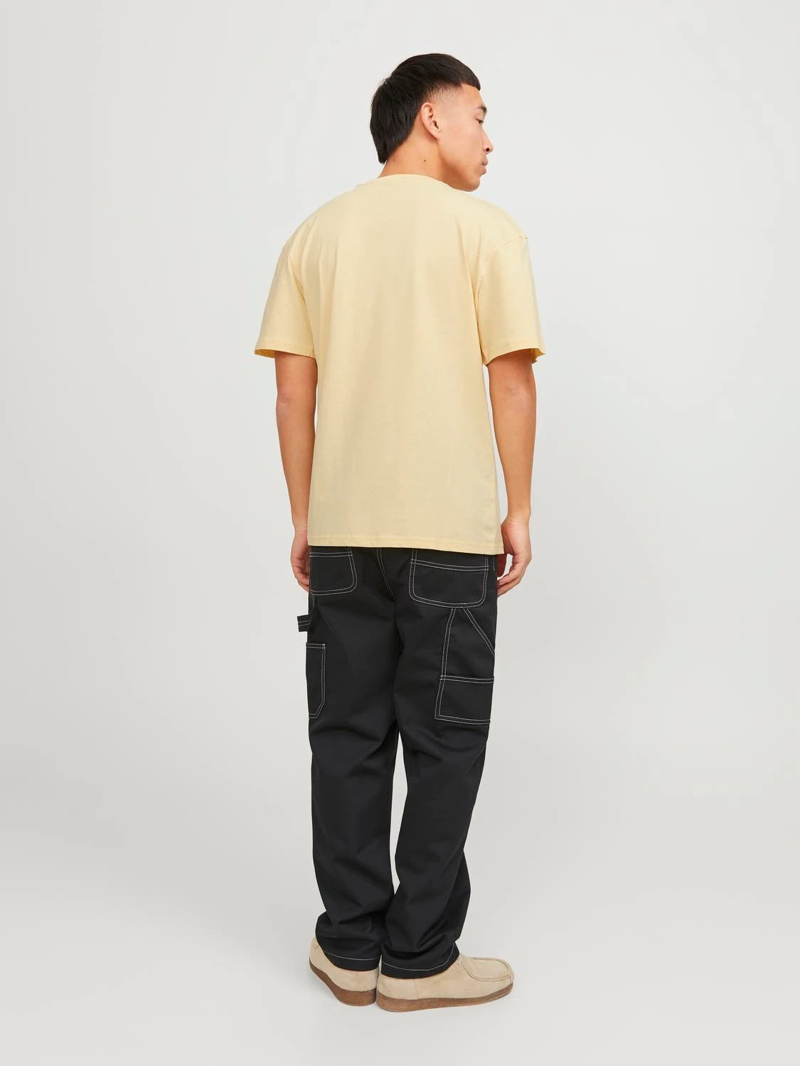 Jack & Jones uomo t-shirt Lucca Graphic 12253613 Italian Straw