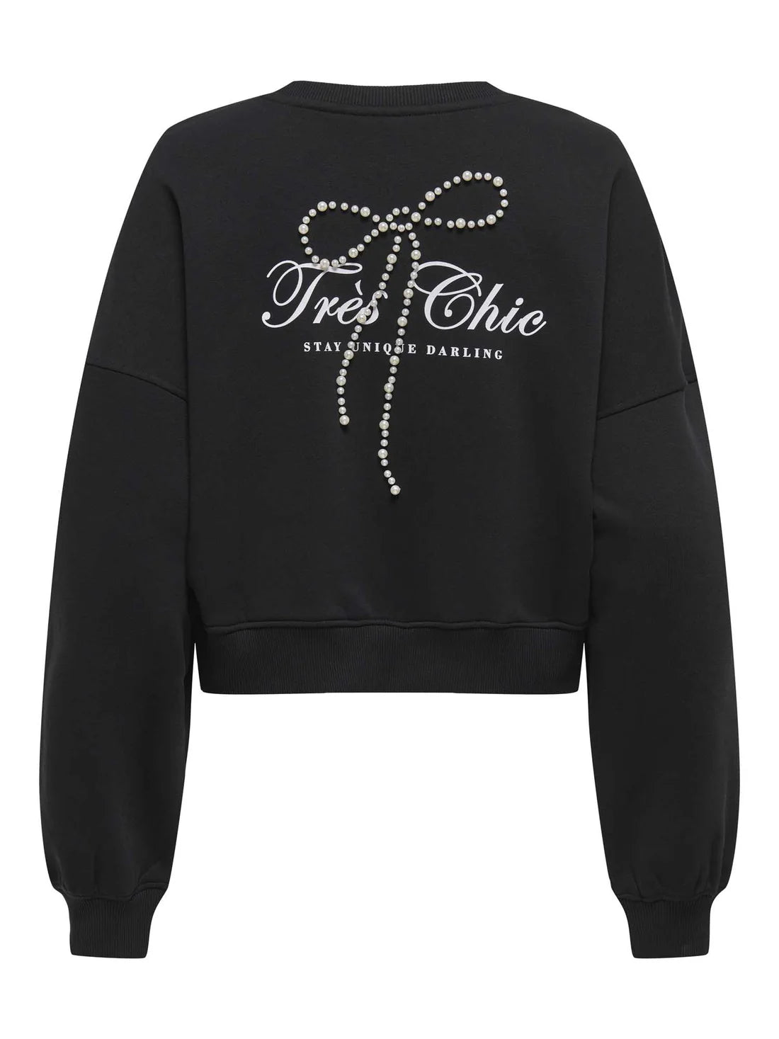 Only donna felpa Kiara Pearl 15360026 Black/Chic