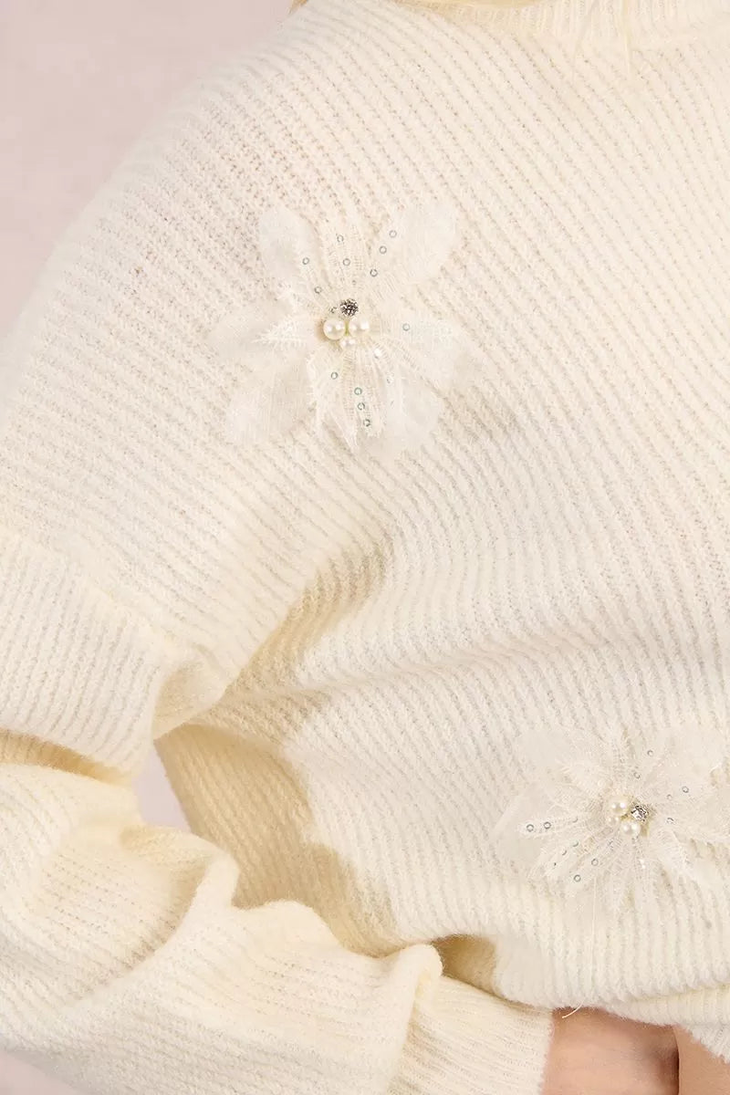 Molly Bracken donna maglia LA1781DN off white