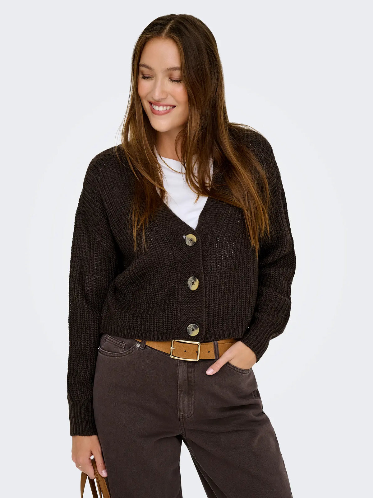 Only cardigan CAROL 15211521 NOOS ChocolateTorte