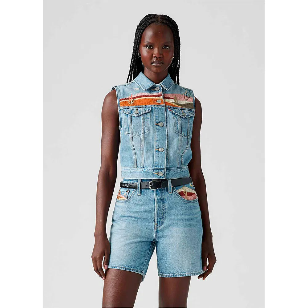 Levi's donna smanicato Embroidered Xs Vest 002A7-000
