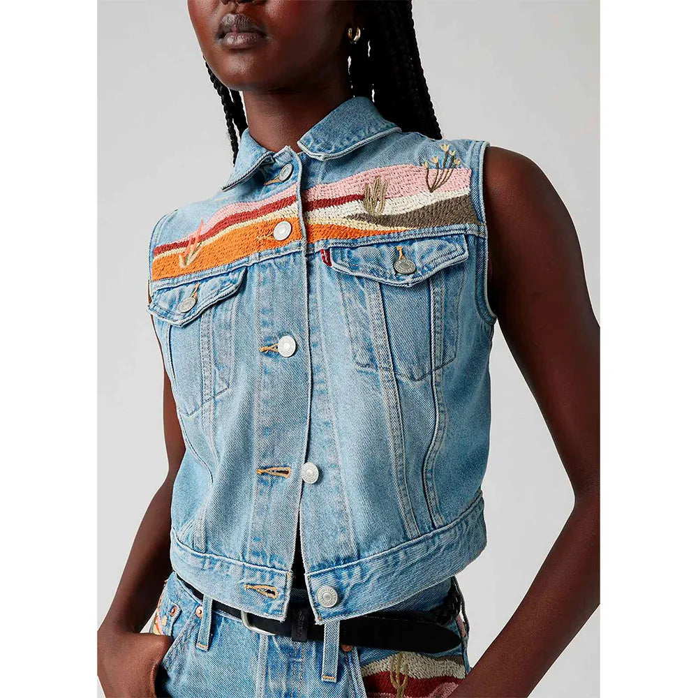 Levi's donna smanicato Embroidered Xs Vest 002A7-000