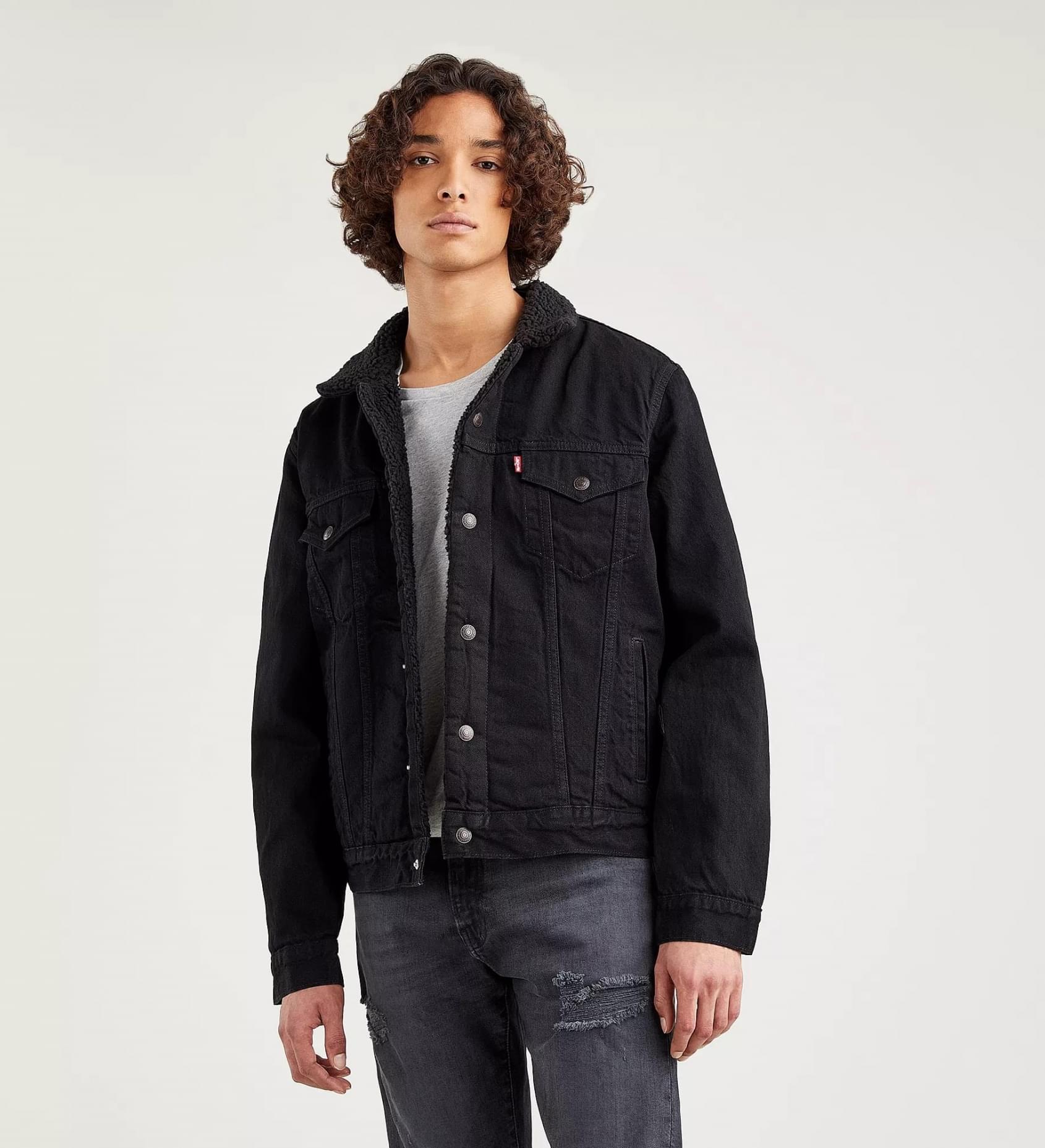 levi's uomo giubbino Type 3 Sherpa Trucke 16365-0100