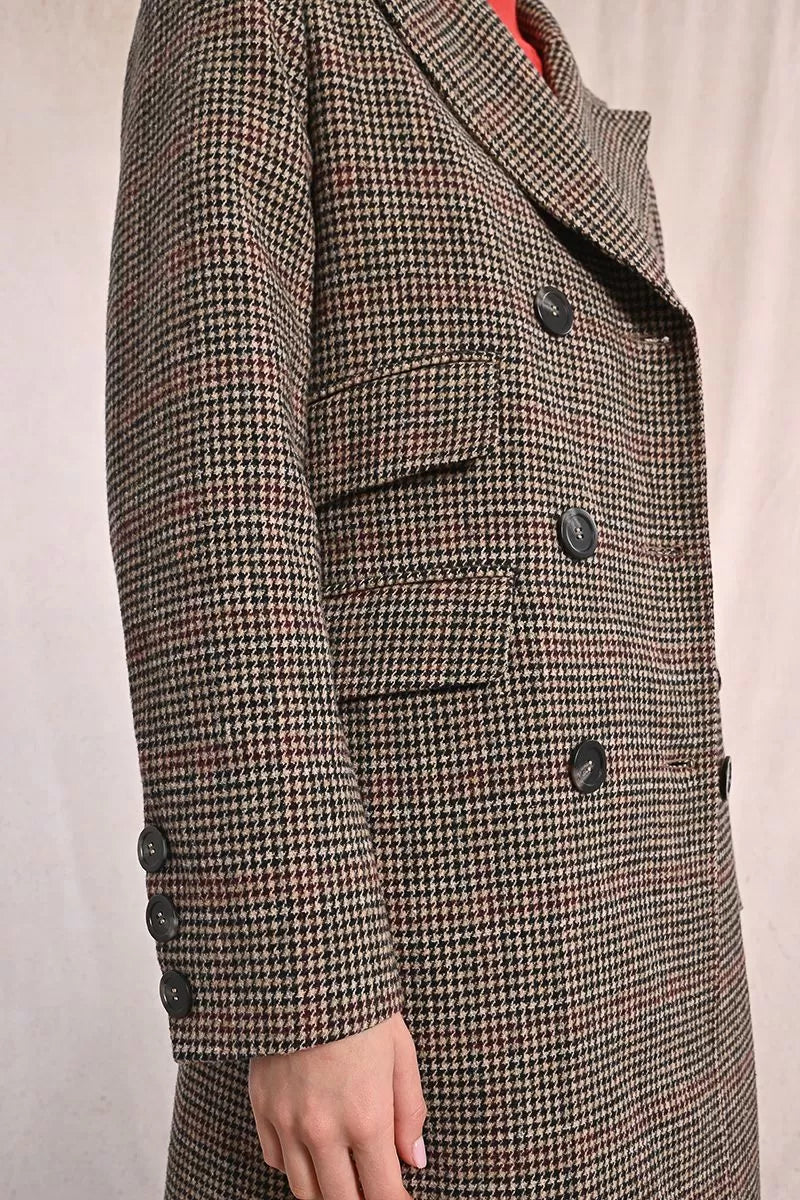 Molly Braken donna cappotto P1833ADH brown