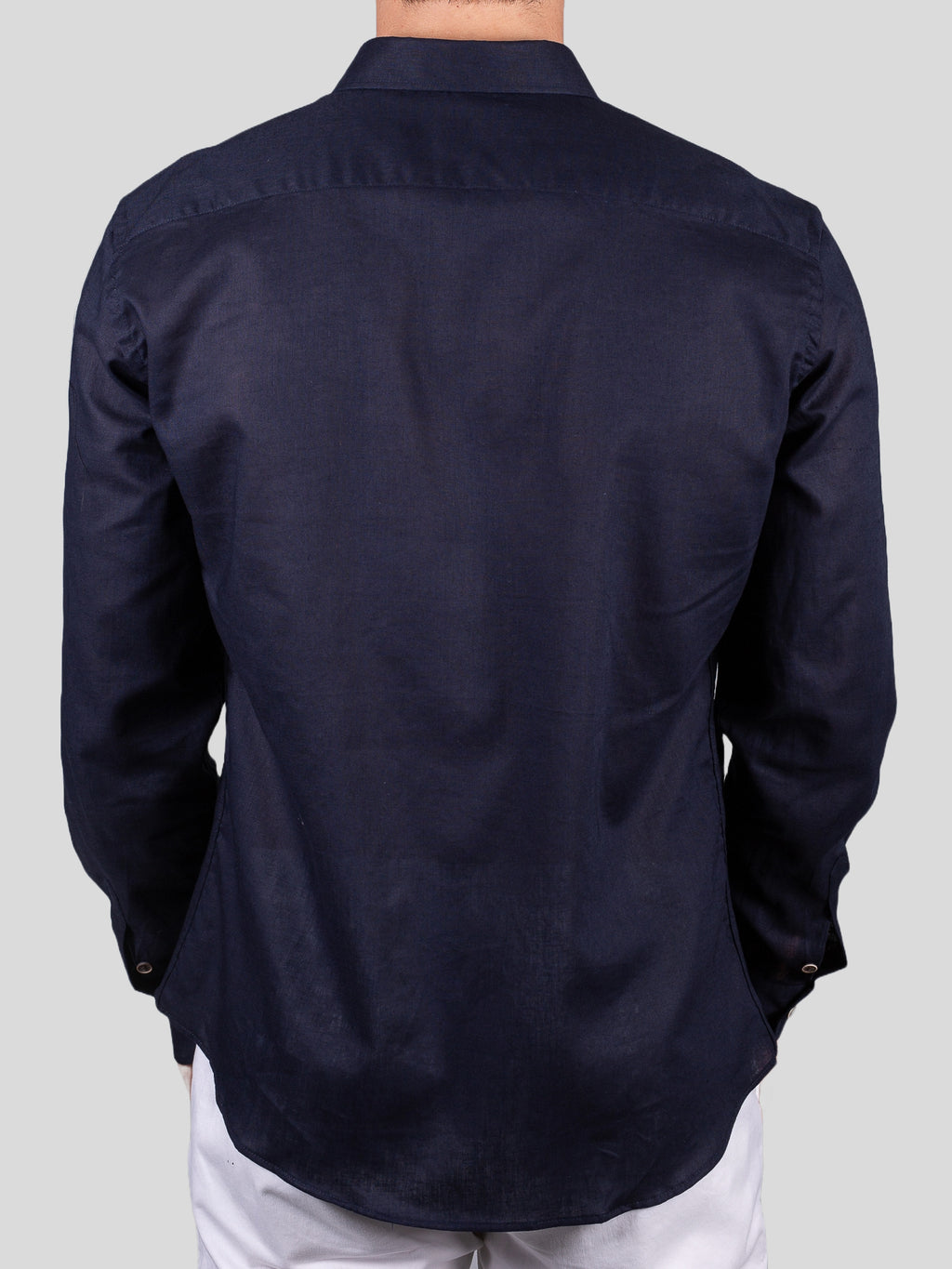 Gold Rush uomo camicia lino francia Parigi Blu