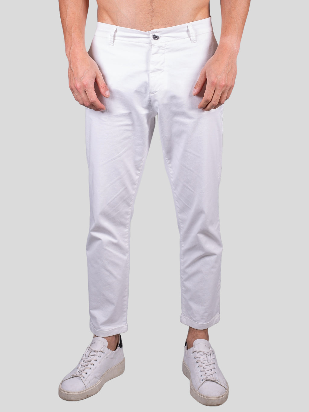 Gold Rush uomo pantalone chino ESS1030 bianco