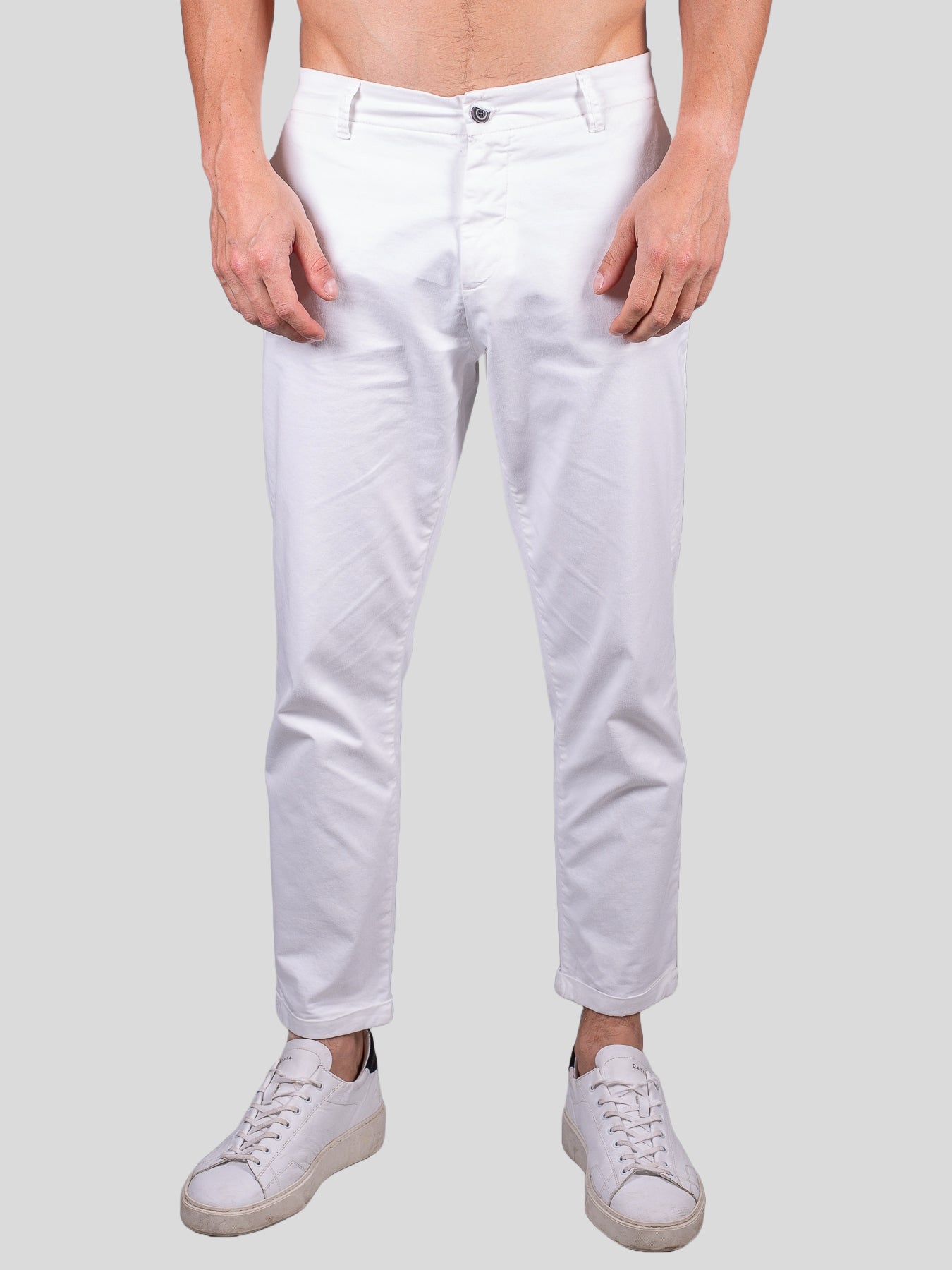 Gold Rush uomo pantalone chino ESS1030 bianco